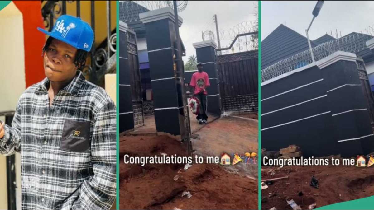 Nigerian Big Boy Shows Off Mansion on TikTok, Video Shows Peculiar Structure of Building