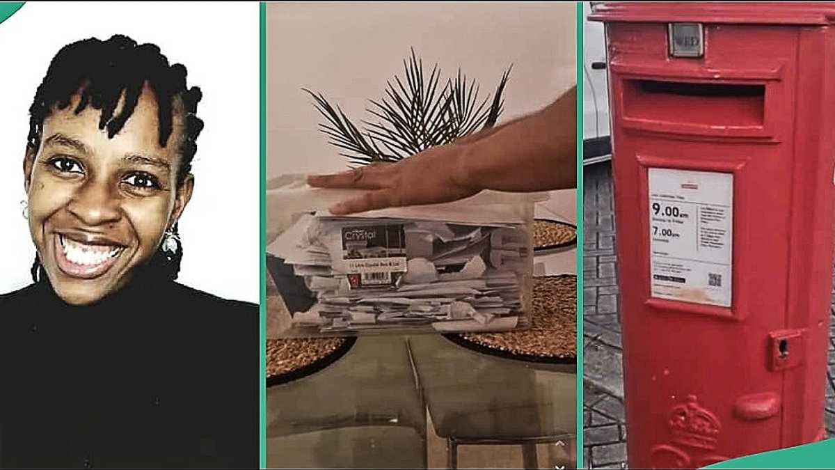 Nigerian Lady Who Moved to UK Gets Unexpected Letters in Her House, Displays them in Video