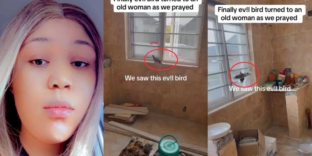 Nigerian lady claims evil bird turned into old woman after prayer