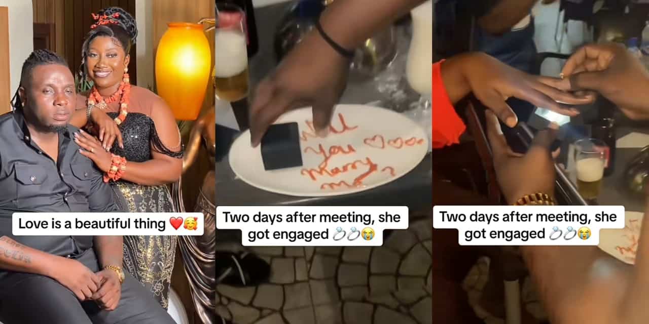 Nigerian man proposes to woman he dated online for 3 months, 2 days after first meeting