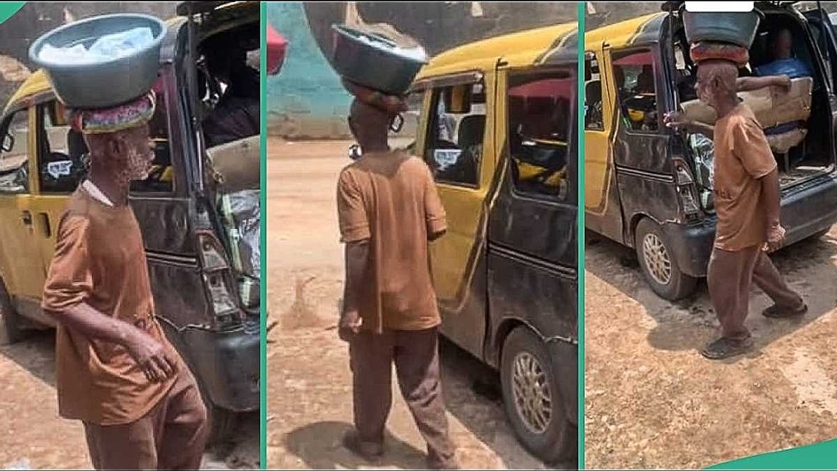 Old Man Who Hawks Pure Water in Bus Park Goes Viral after His Video Surfaced Online, People React