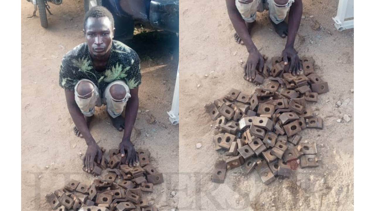 Police Nab 29-yr-old Over Alleged Vandalisation Of Rail Track In Bauchi