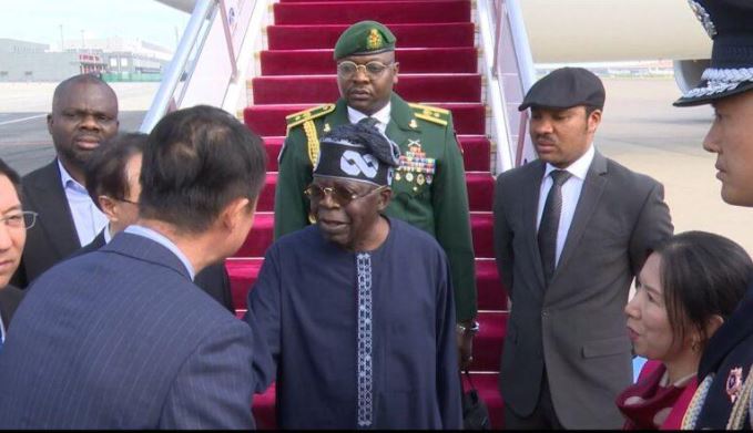 President Tinubu arrives China on state visit