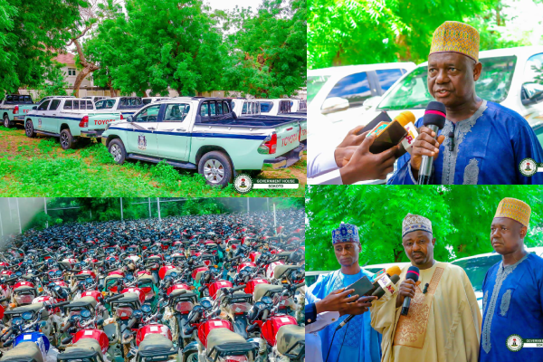 Sokoto Community Guard Corps Gets 20 Vehicles, 710 Motorcycles