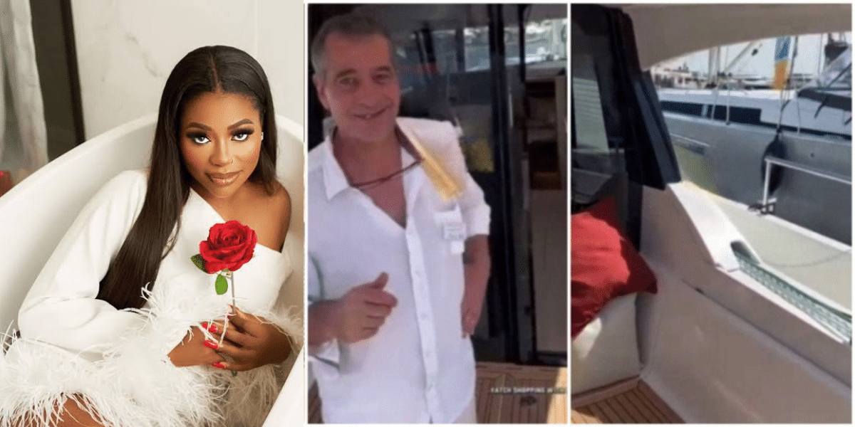 Sophia Momodu sparks dating rumors with caucasian man in a yacht