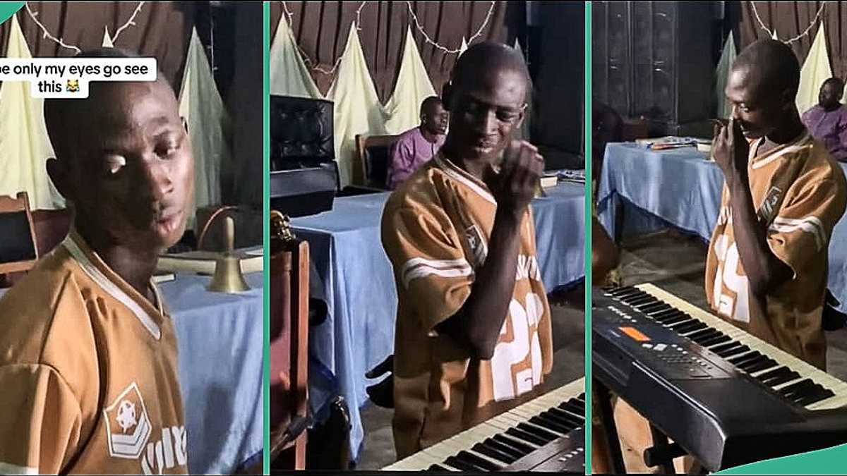 "Them Don Do am Strong Thing": Nigerian Keyboardist's Behaviour During Church Service Trends Online