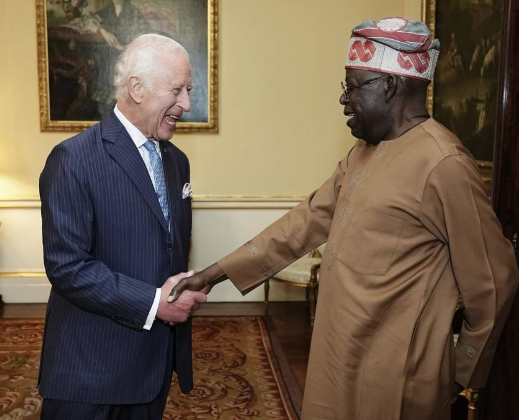 Tinubu Meets King Charles in England