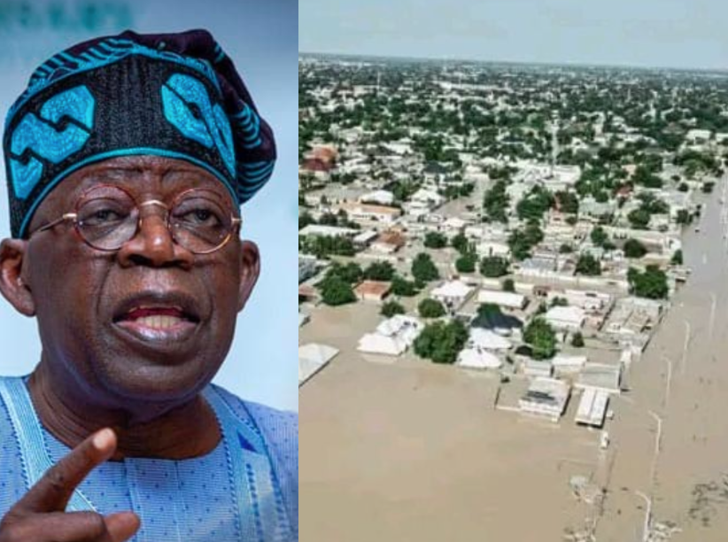 Tinubu reacts as flood sacks thousands in Maiduguri, issues directive to Shettima