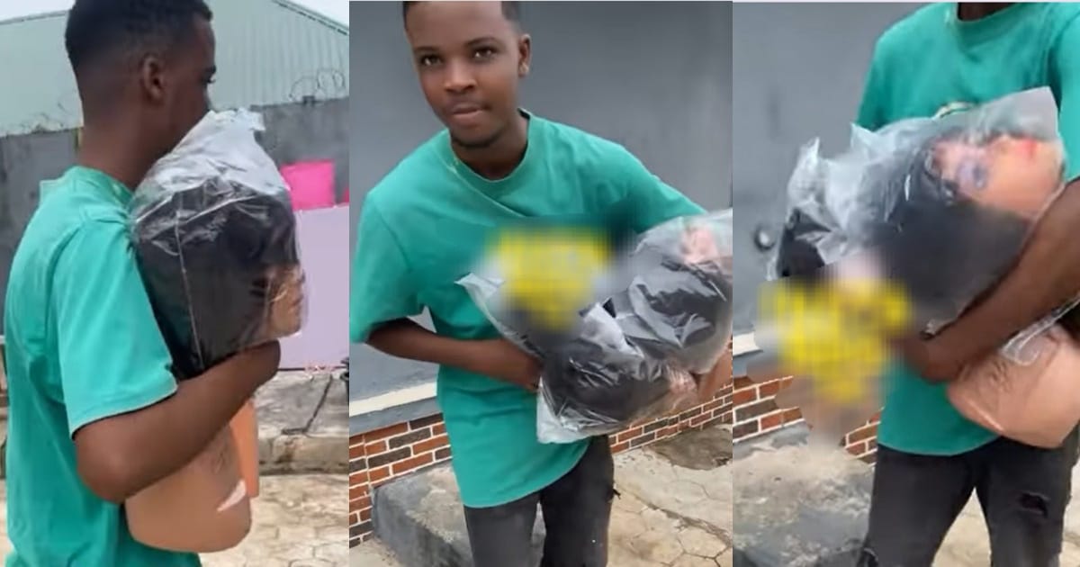 Tongues Wag As Man Storms Ex-Girlfriend’s House To Retrieve Wigs After Brǝakup (VIDEO)