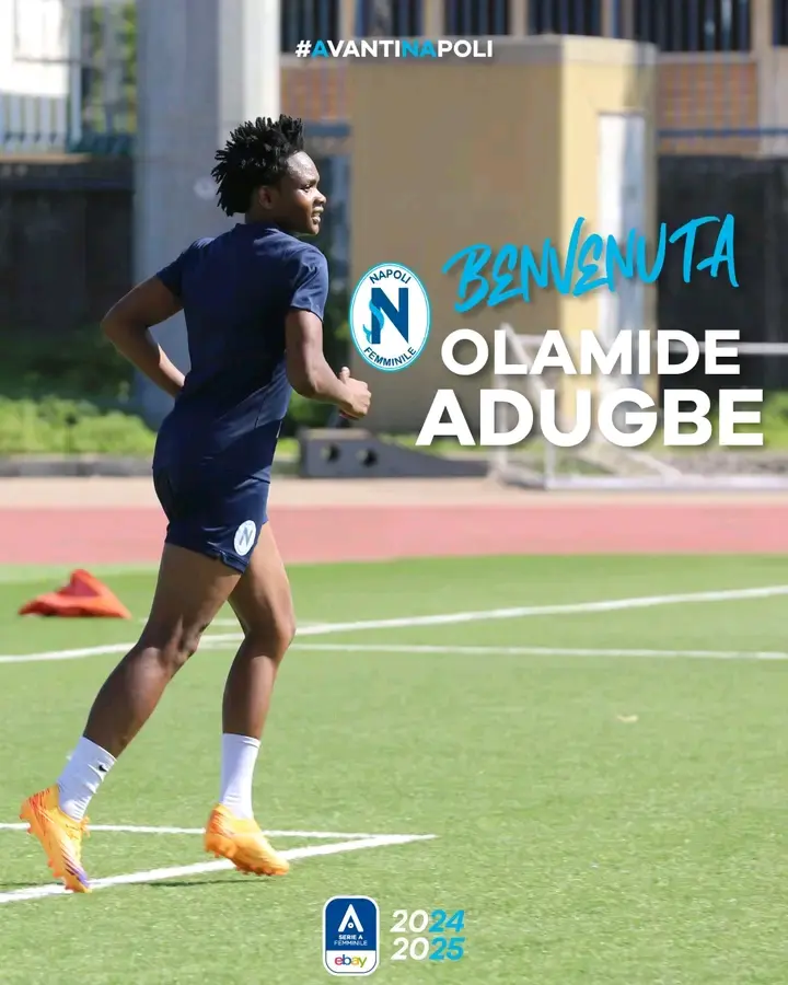 Transfer: Napoli sign Nigerian forward, Adugbe