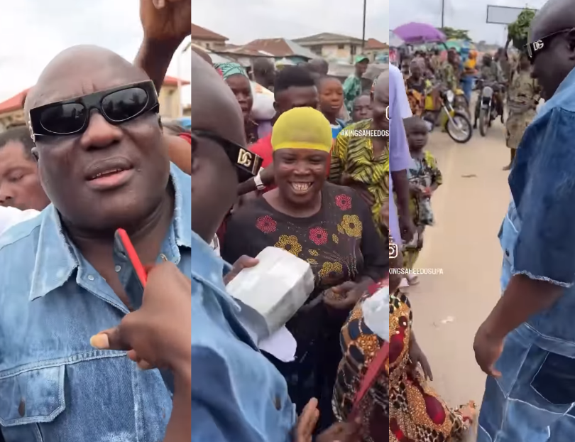 VIDEO: How legendary fuji singer Saheed Osupa storm Ibadan to surprises onion seller