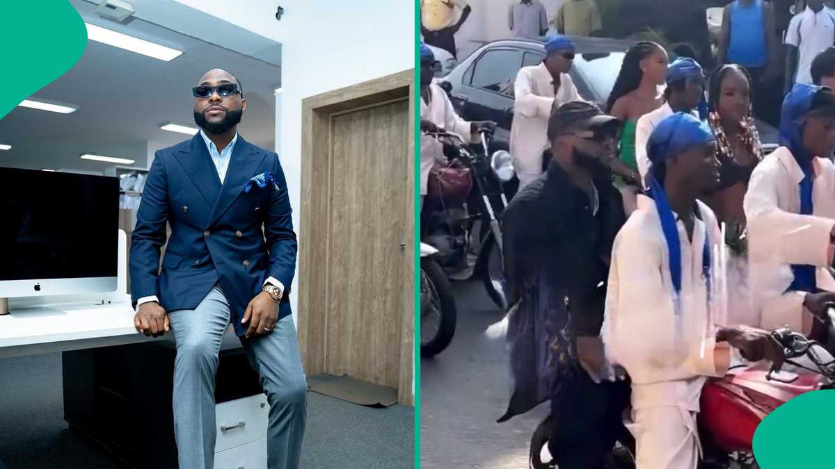 Video of Davido Riding an Okada Leaks, Reactions Trail Viral Clip: “E Don Reach Like This?”