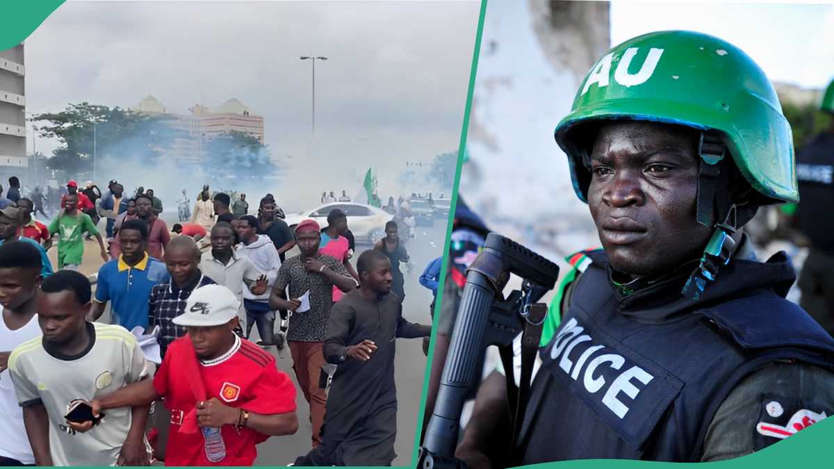 BREAKING: Tension in Abuja As Police Teargas October 1 Protesters, Details Emerge