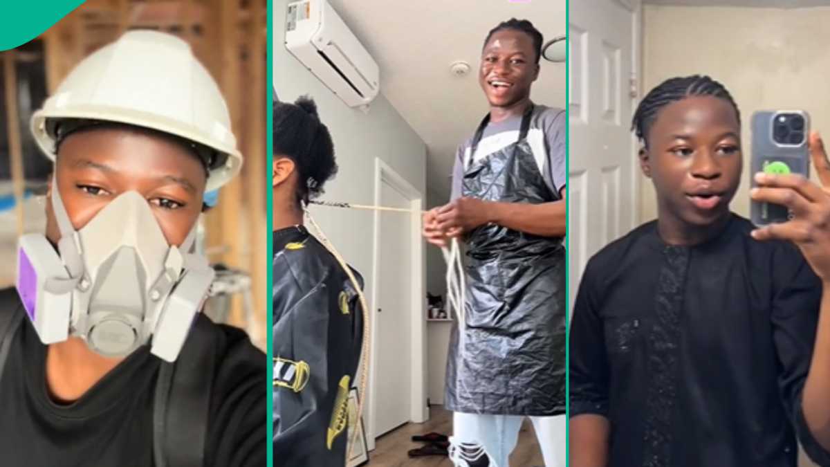 Young Nigerian Student in Canada Works as Cleaner, Builder, and Hairstylist In Viral Video