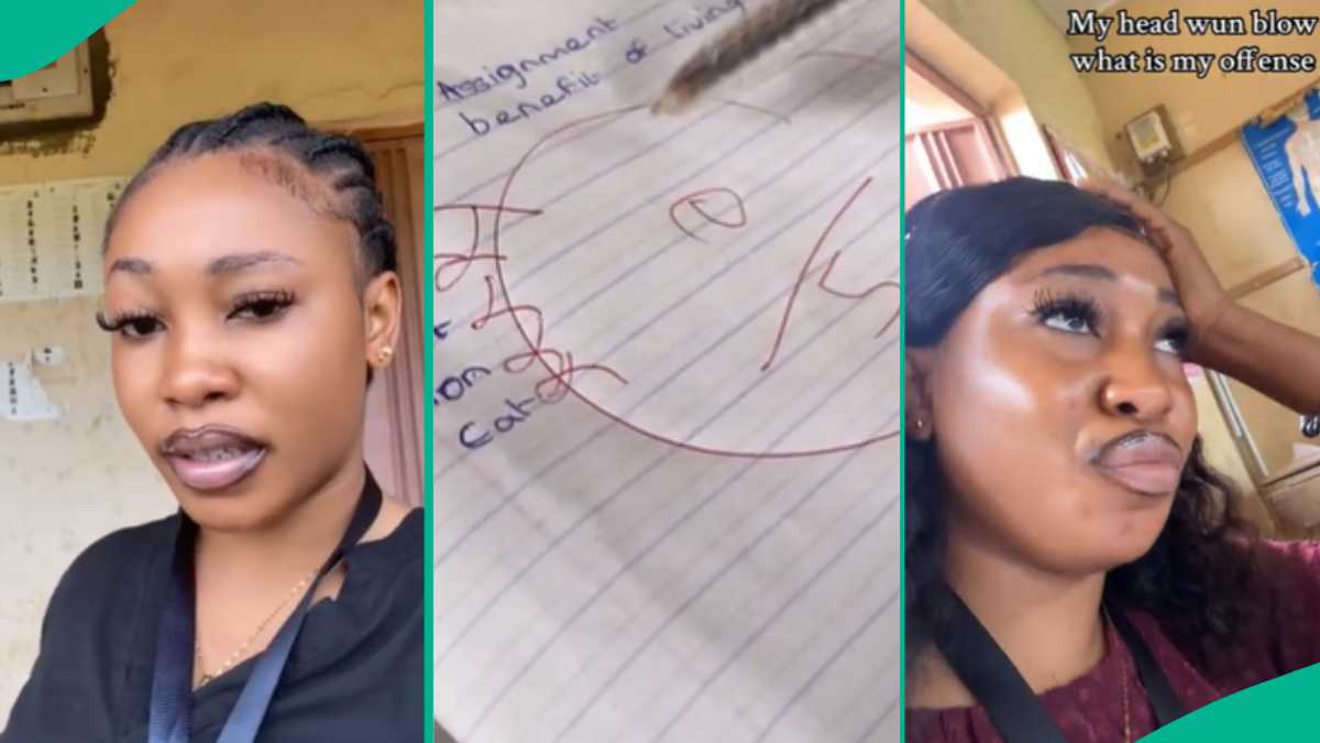 Student Teacher Cries Out After Marking Pupil’s Homework, Video Trends on TikTok