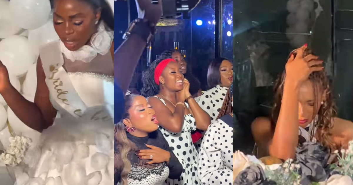 "I couldn’t have endǝd it without this" – Moment fashion designer, Prudent Gabriel's bridal shower turned into a worship session (VIDEO)