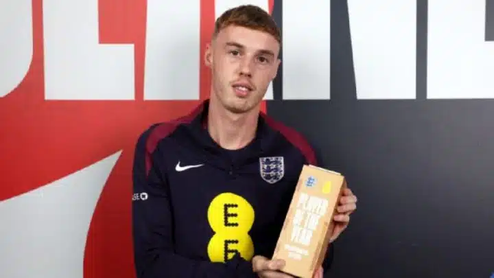 Chelsea's Cole Palmer wins England Men's Player of the Year