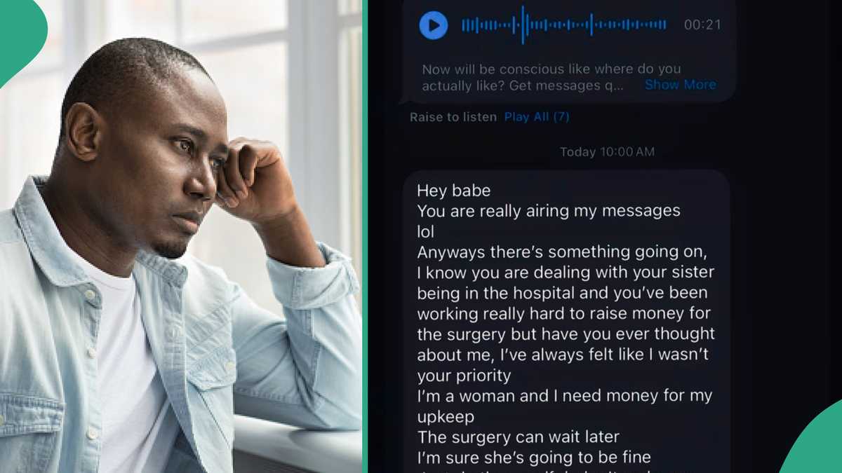 Man Displays Sad Message His Girlfriend Sent Him while His Sister is in Hospital, Sparks Outrage