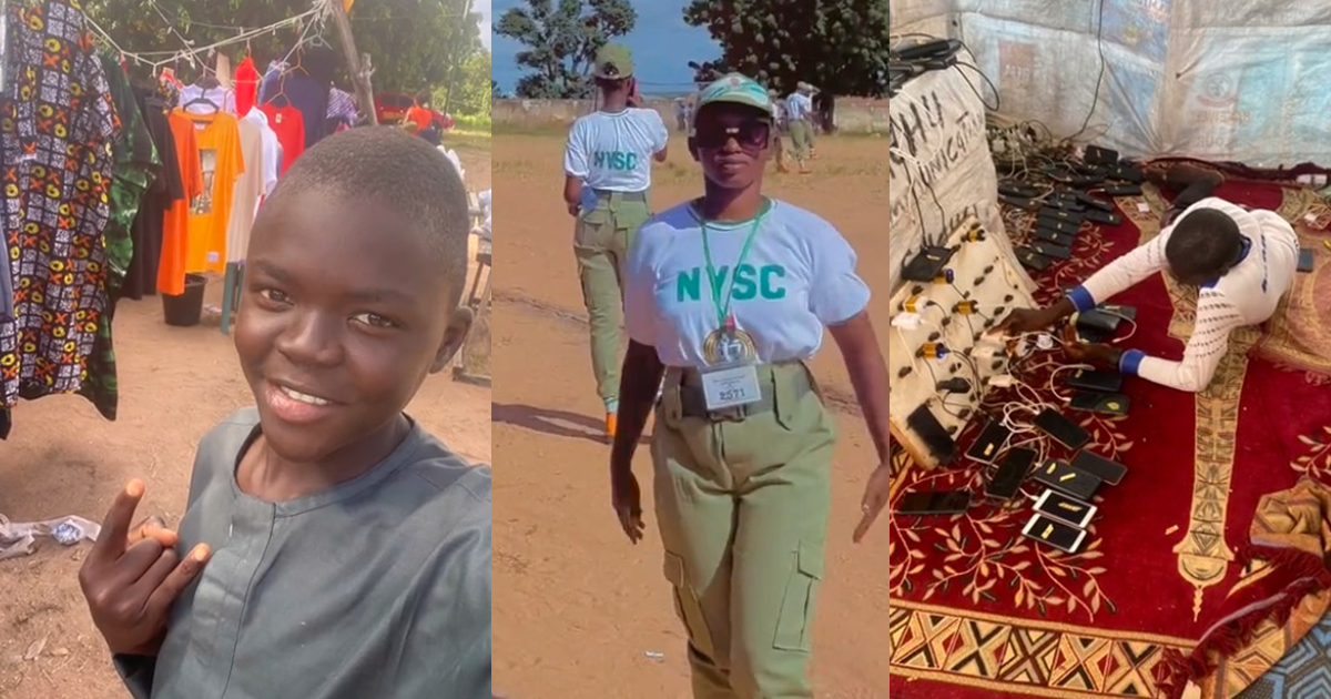 "At least you still see am collect" – Female Corper Finds Unfamiliar Pictures of Boy On Her Phone After Charging It At Mami Market (VIDEO)