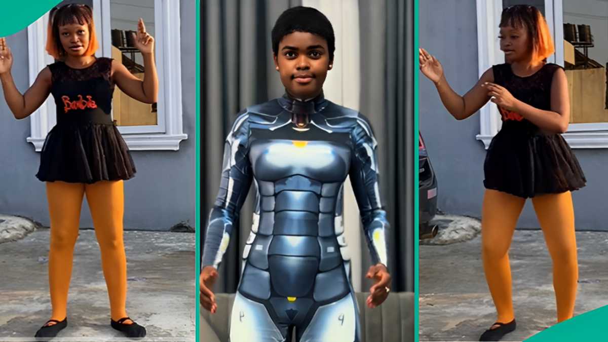 Nigerian ‘Barbie Doll’ Lady Who Behaves Like Robot Goes Viral, Netizens Compare Her To Jarvis