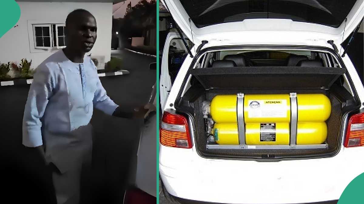 CNG: Man converts his car to run on gaseous fuel, drives it from Lagos to Ibadan using N1,737 gas