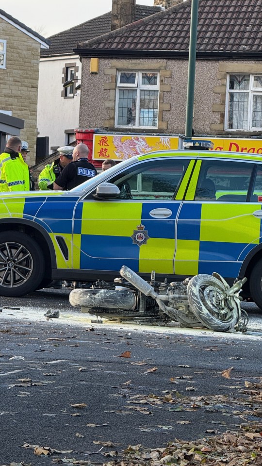 Police claimed the motorbike failed to stop for officers