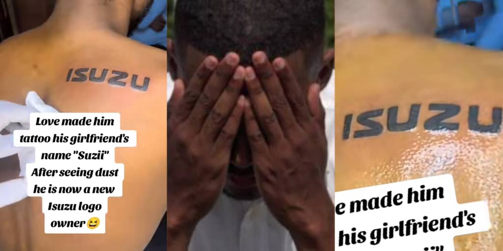 Man changes permanent tattoo of his ex-girlfriend’s name, “Suzii,” to “Izuzu” following messy breakup