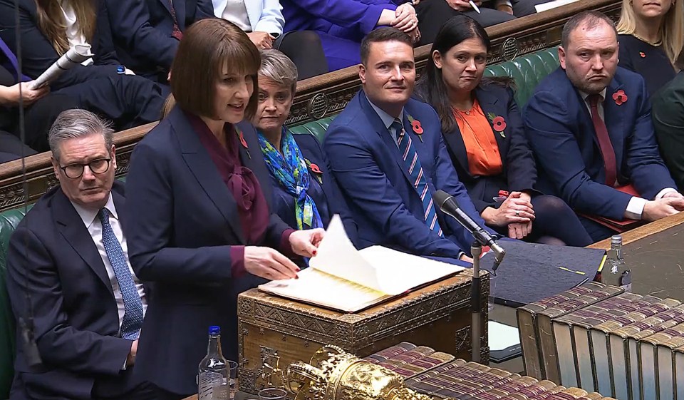 Britain's Chancellor of the Exchequer Rachel Reeves delivered her Autumn Statement in the House of Commons