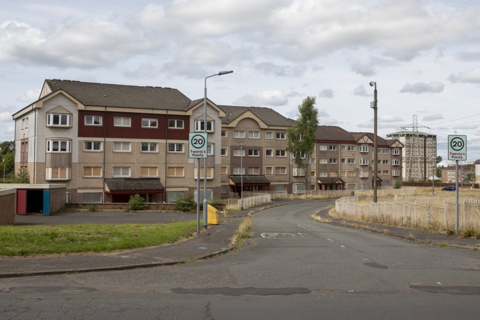 The buildings in Wishaw in Scotland once contained around 200 residents