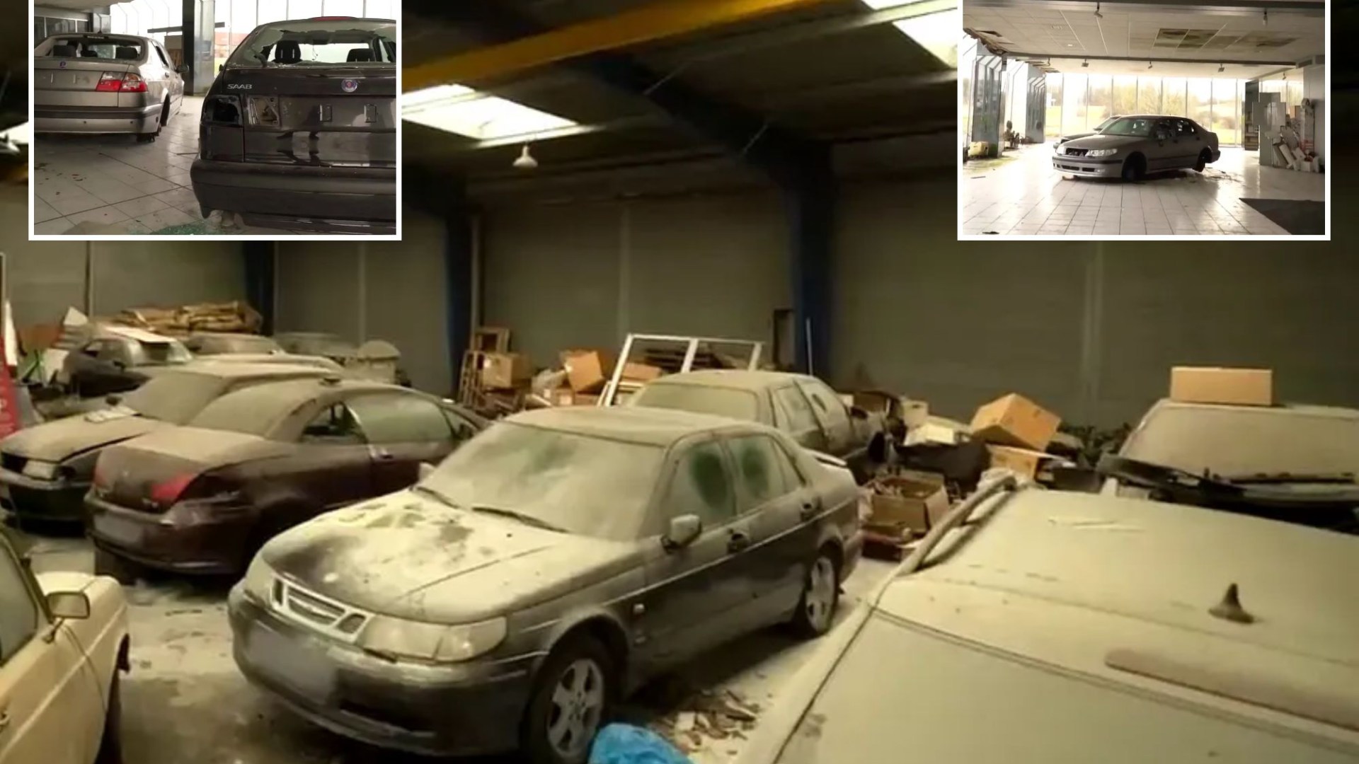 Abandoned car dealership where dozens of Saabs lie & the tragic reason why they’ve never been sold