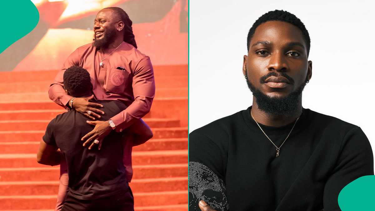 Actor Tobi Bakre Carries Pastor Jimmy Odukoya Like a Child on Church Altar, Testifies in Video