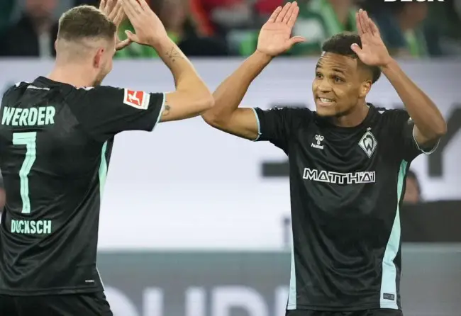 Bundesliga: Nigerian Defender Agu On Target In Werder Bremen’s 4-2 Win At Wolfsburg