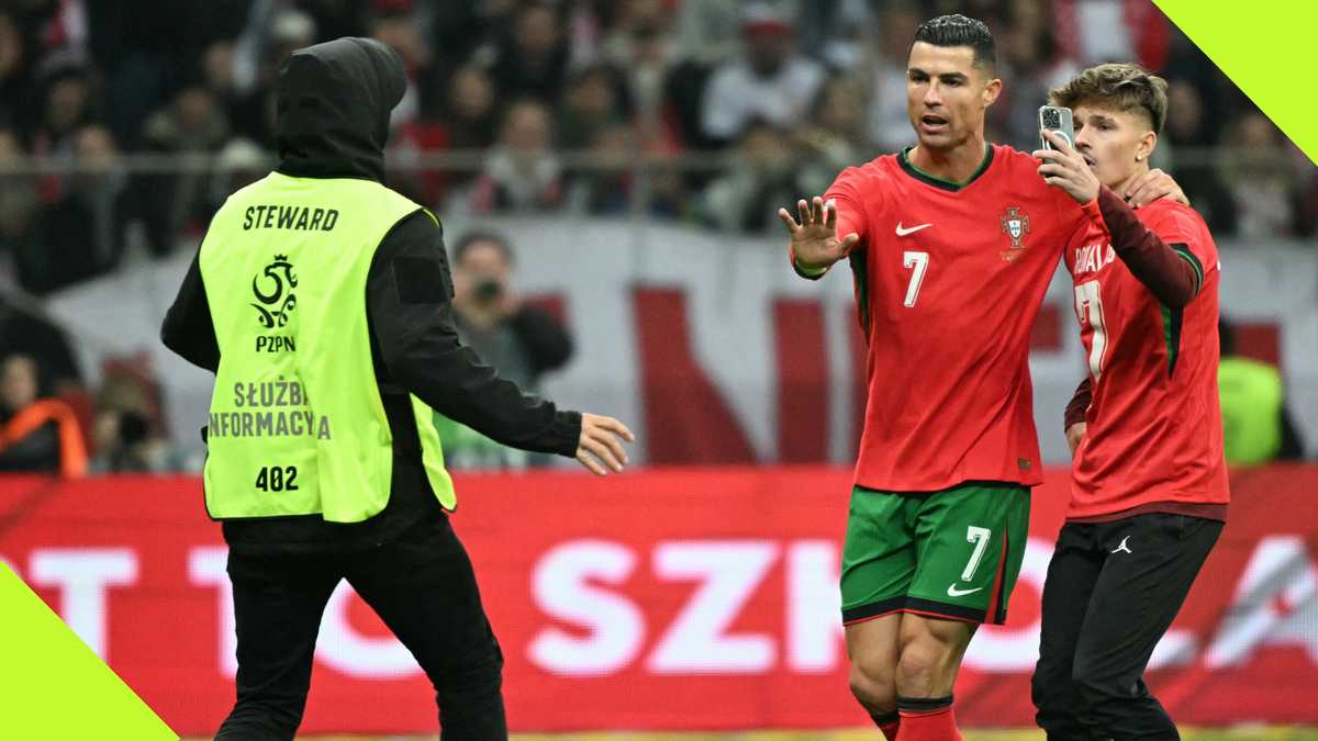 Cristiano Ronaldo Melts Hearts With Kind Gesture Towards Pitch Invader