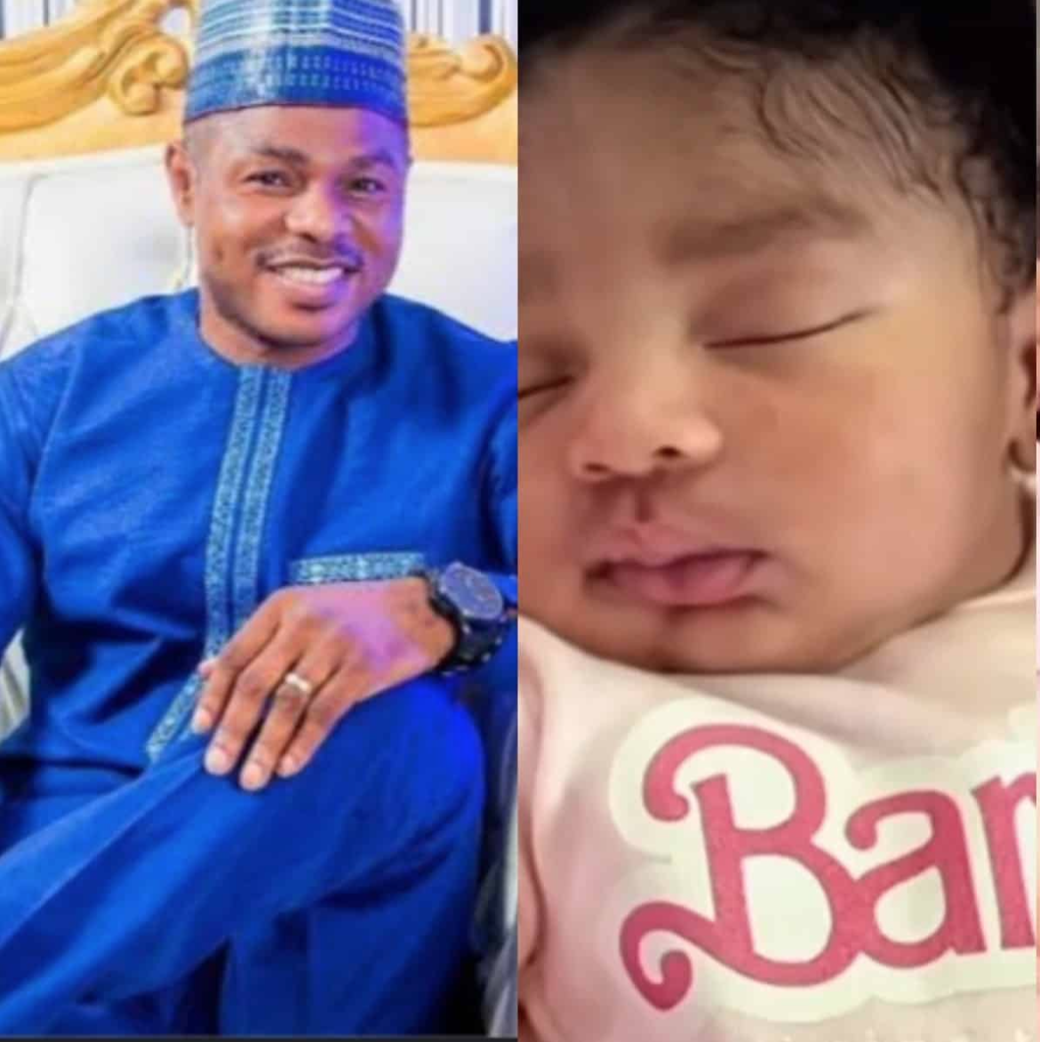 Gospel singer, Yinka Ayefele, wife welcomes baby girl (Photo)