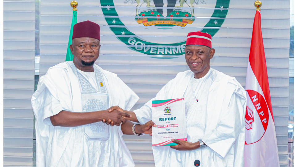 Governor Yusuf Receives Minimum Wage Report, Announces Structure Next Week