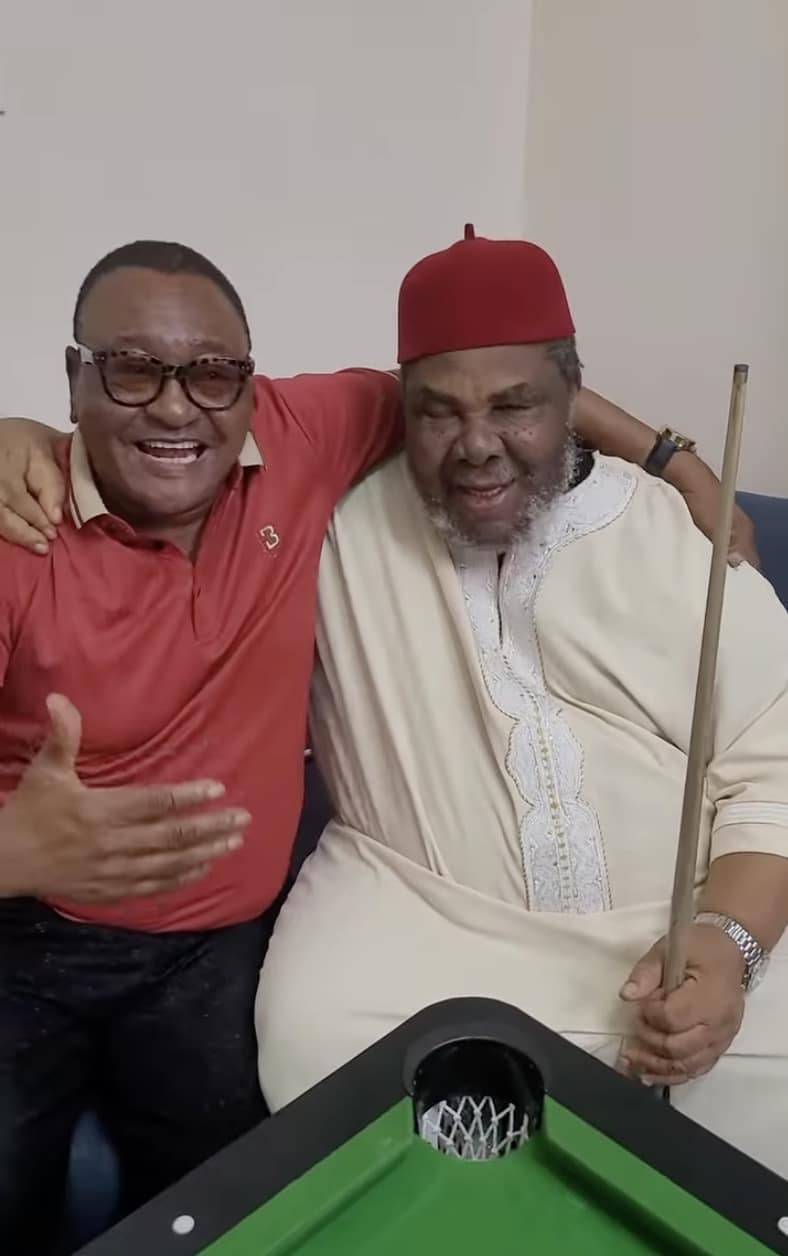 Moment Peter Edochie and Jide Kosoko reunite after 12 years