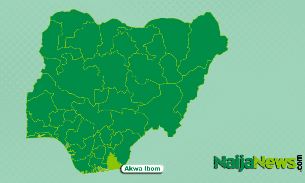 Map of Akwa Ibom State, Nigeria