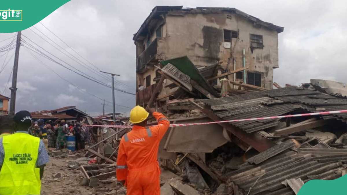 “We Heard Sound for 30 Minutes”: Witness Narrates How Building Collapsed In Lagos