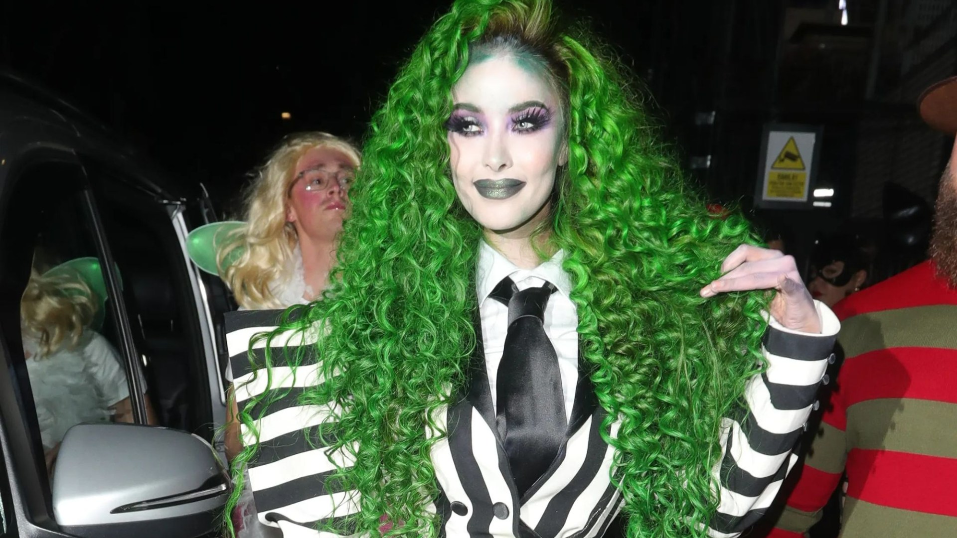 Jade Thirlwall and Paloma Faith wow in costumes as they arrive at Maya Jama's annual Halloween party