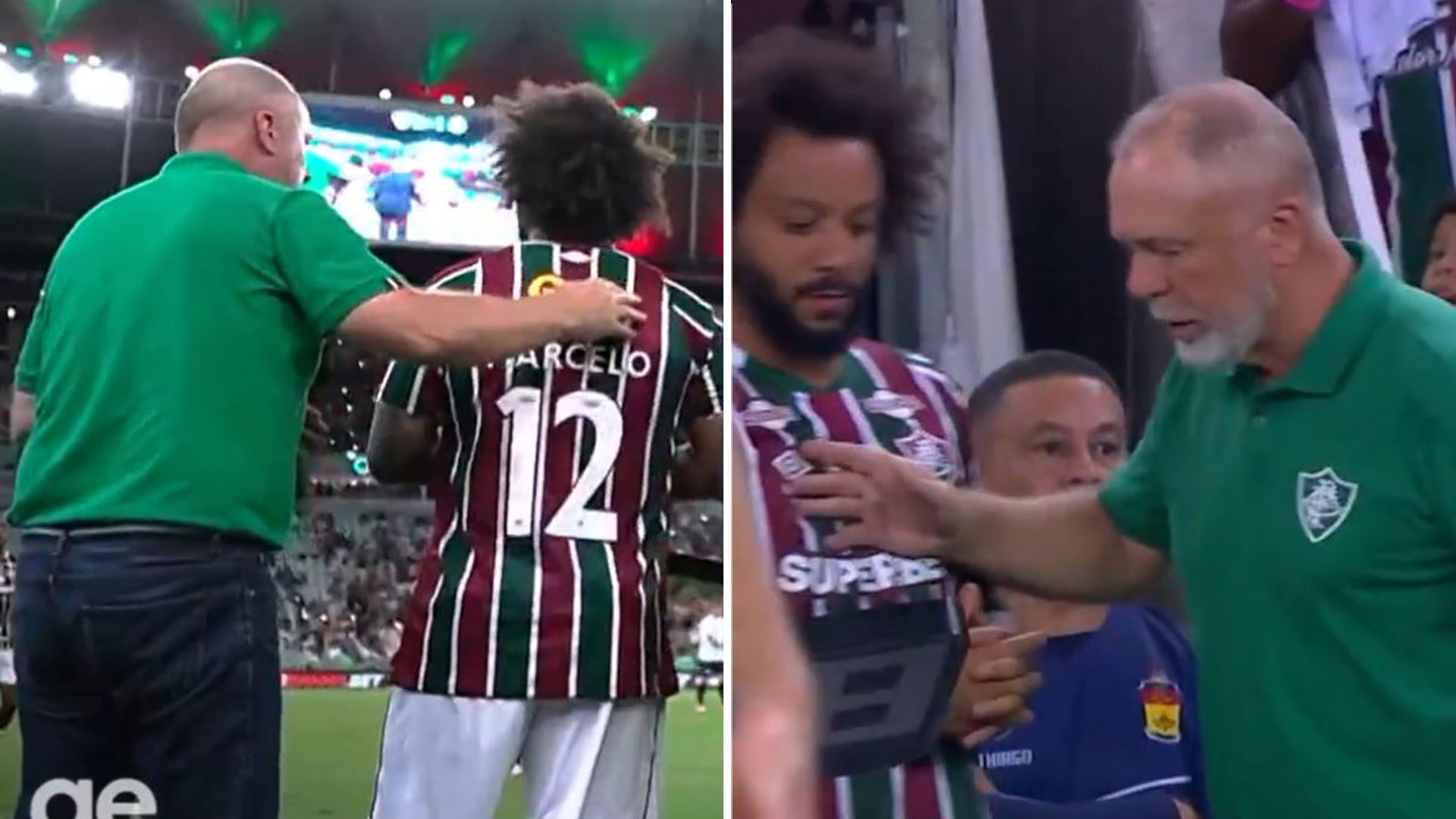 ‘I’ve never seen anything like this' - Boss pushes Marcelo back to bench after Brazil legend REFUSES his pre-sub tactics