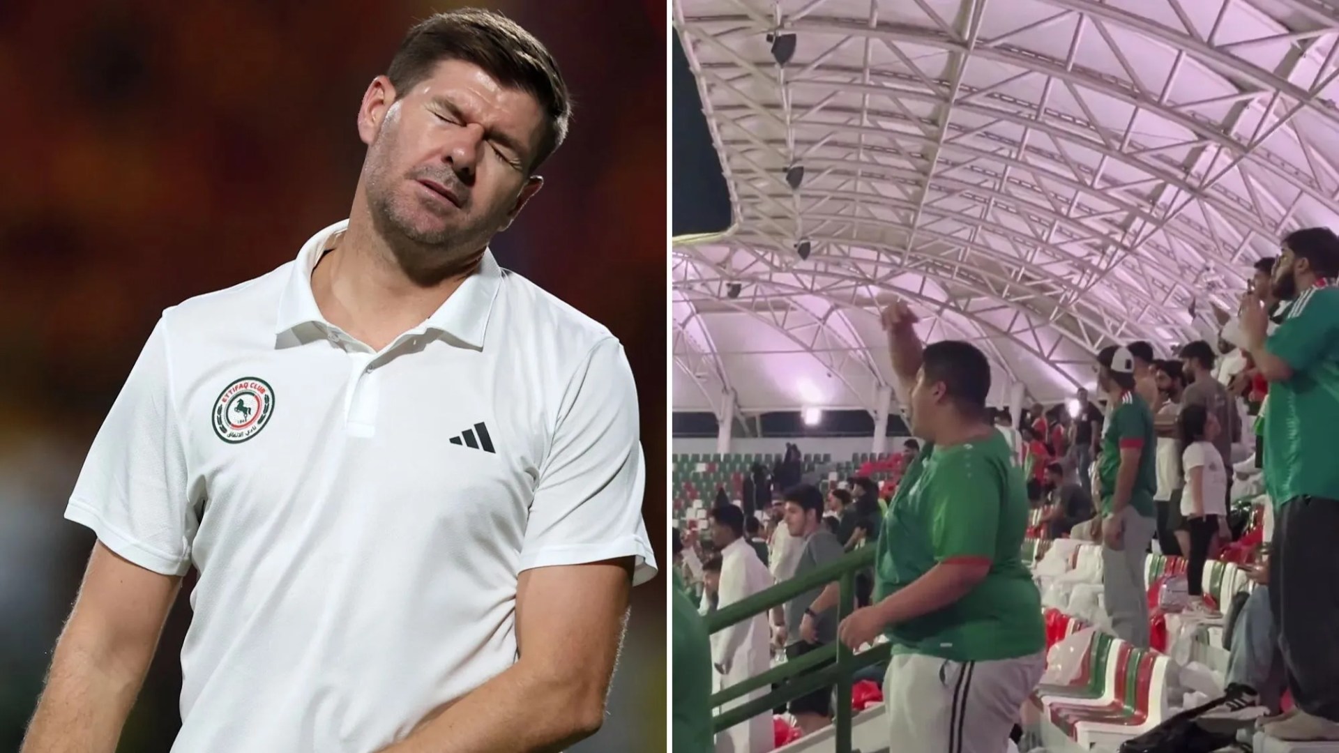 Steven Gerrard humiliated by BOOS from own fans as ex-Rangers manager faces sack