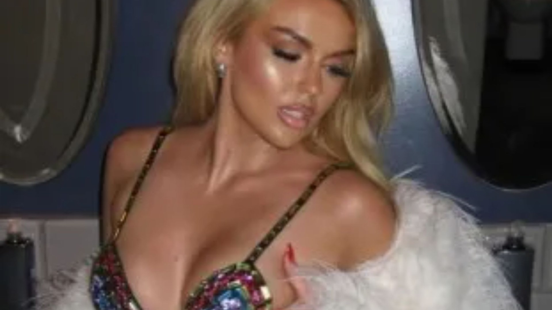 Tallia Storm puts on eye-popping display in tiny minidress as she celebrates her birthday