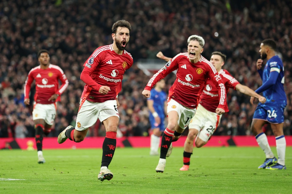 Bruno Fernandes fired Man Utd ahead with a second-half penalty