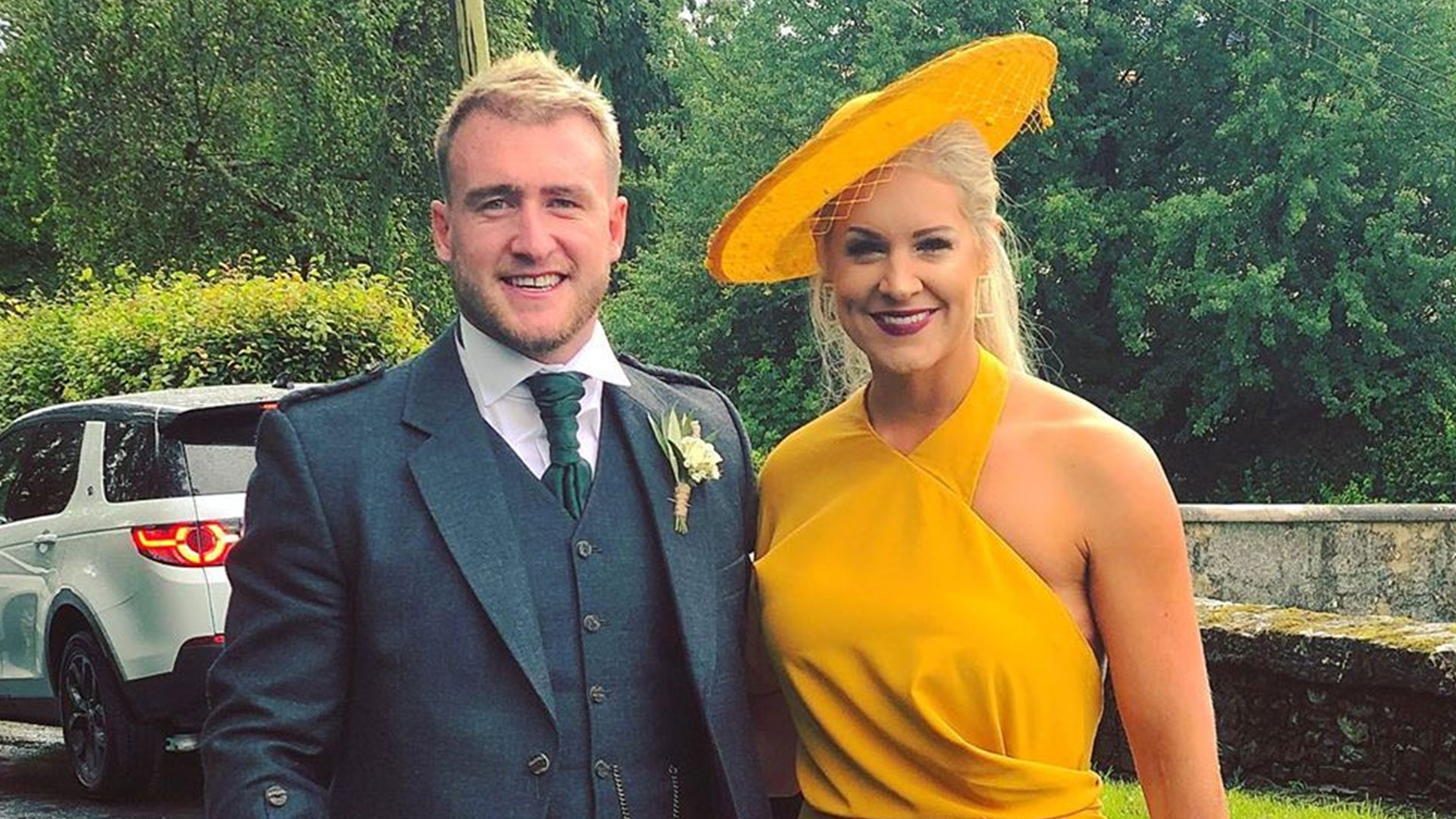 Who is Stuart Hogg's wife Gillian Smith?