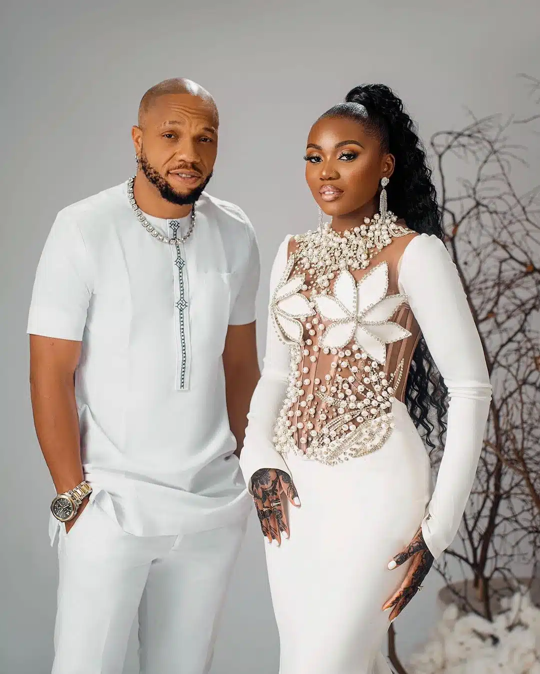 Congratulations pour in as Charles Okocha shares pre-wedding photos