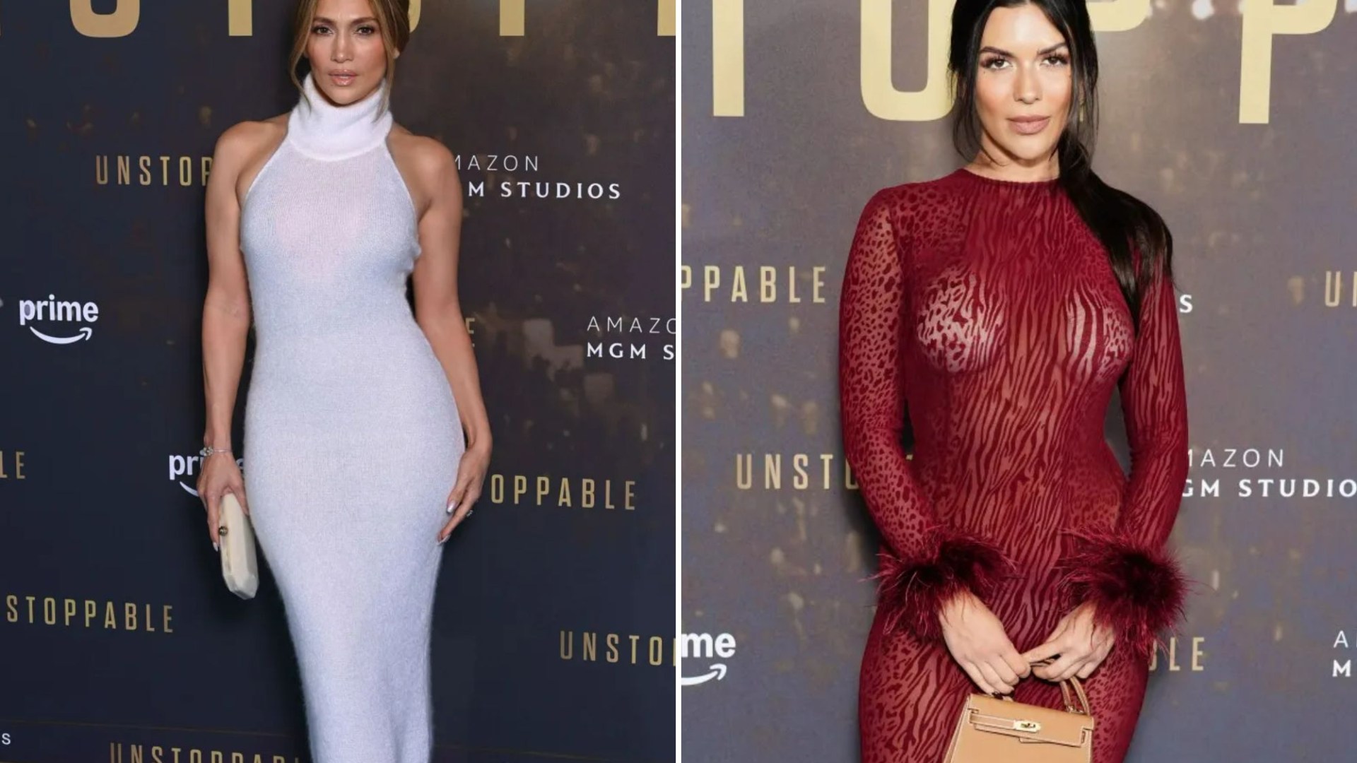 Jennifer Lopez and Love Island's Ekin Su look stunning in see through dresses at London premiere