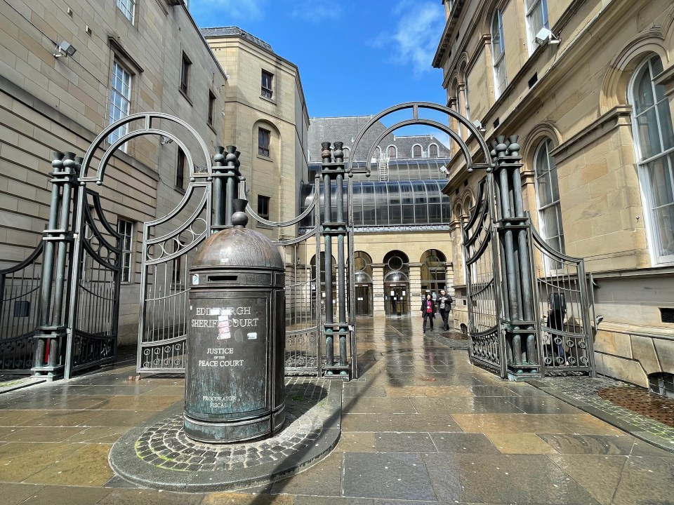 He appeared in the dock at Edinburgh Sheriff Court