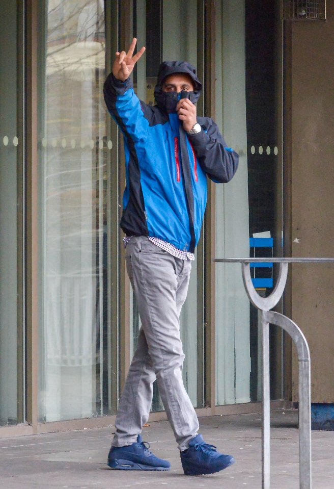 Sajid Adalat leaving Bradford Magistrates' Court in January 2020 January 06 2020. He has been found guilty of rape and sentenced to a total of seven years.