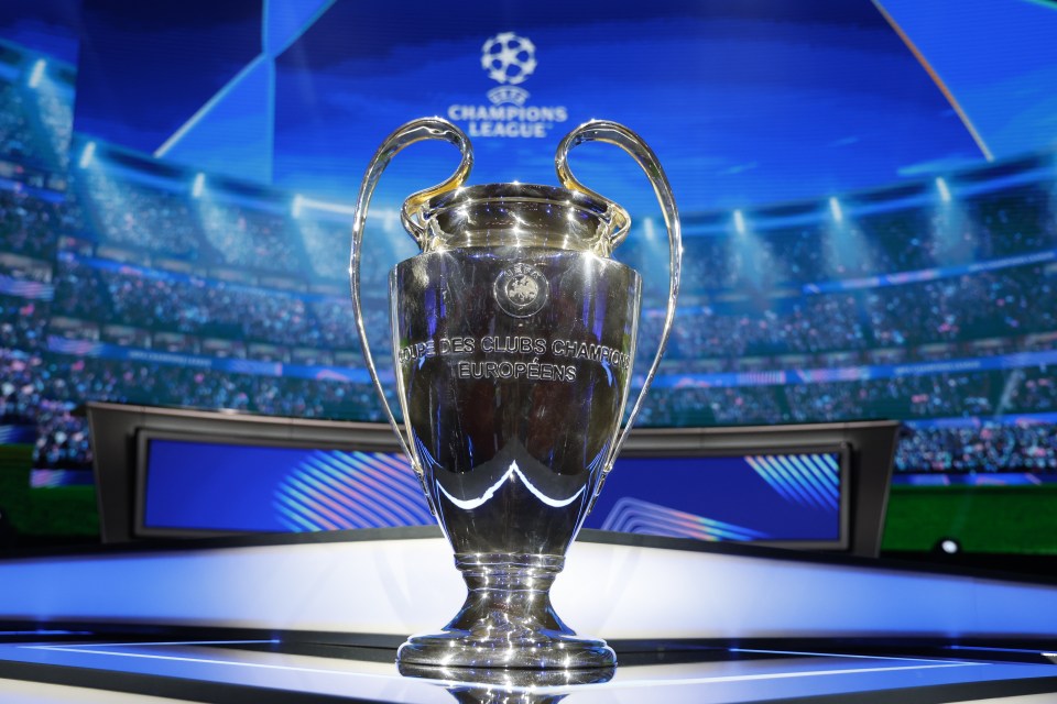 The Champions League trophy