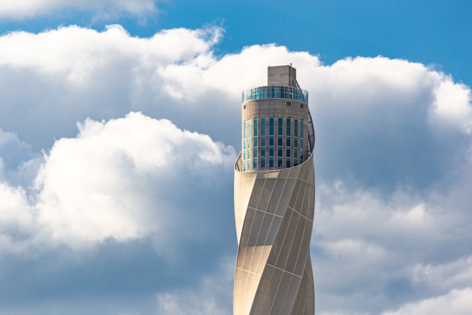 The tower stands at an impressive 807ft, almost as tall as the 1,000ft Shard